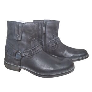 ROAN by Bed Stu Native II Leather Harness Mens size 10 Distressed Moto Boots